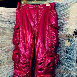 NEW Women's Nichole Lynel Metallic Pink Ski Pants